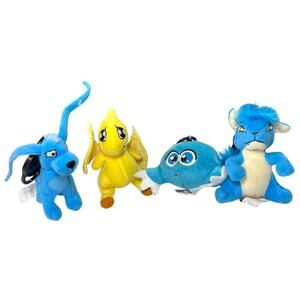 Neopets McDonalds Plush Keychain Toys Lot 4 Vintage 2000s